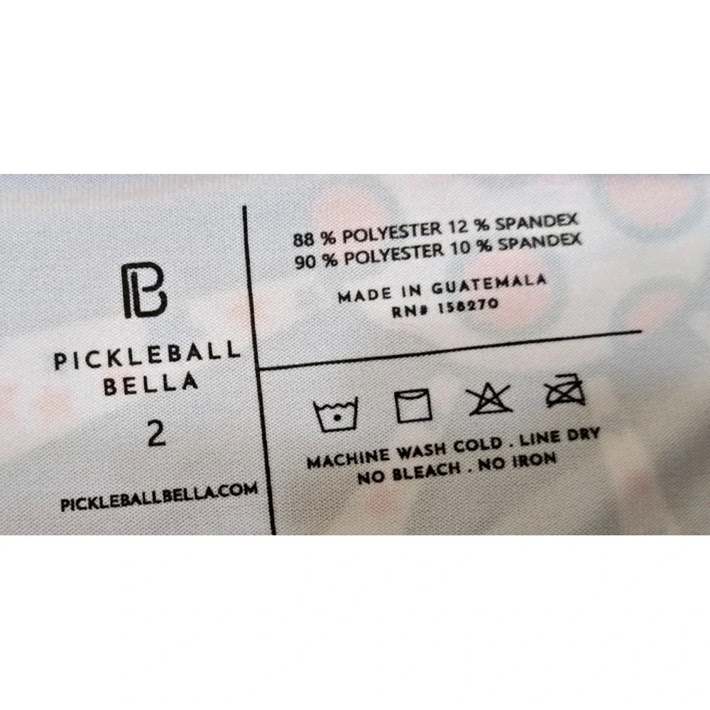 Pickleball Bella Drop Pleat Skort Women's 2 Red/White/Blue NWT